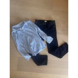 JCrew Crewcuts Boys Size 8 Corduroy Pants and Striped Polo Lot